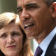 President Obama with United Nations Ambassador Samantha Power (Alex Wong/Getty Images)